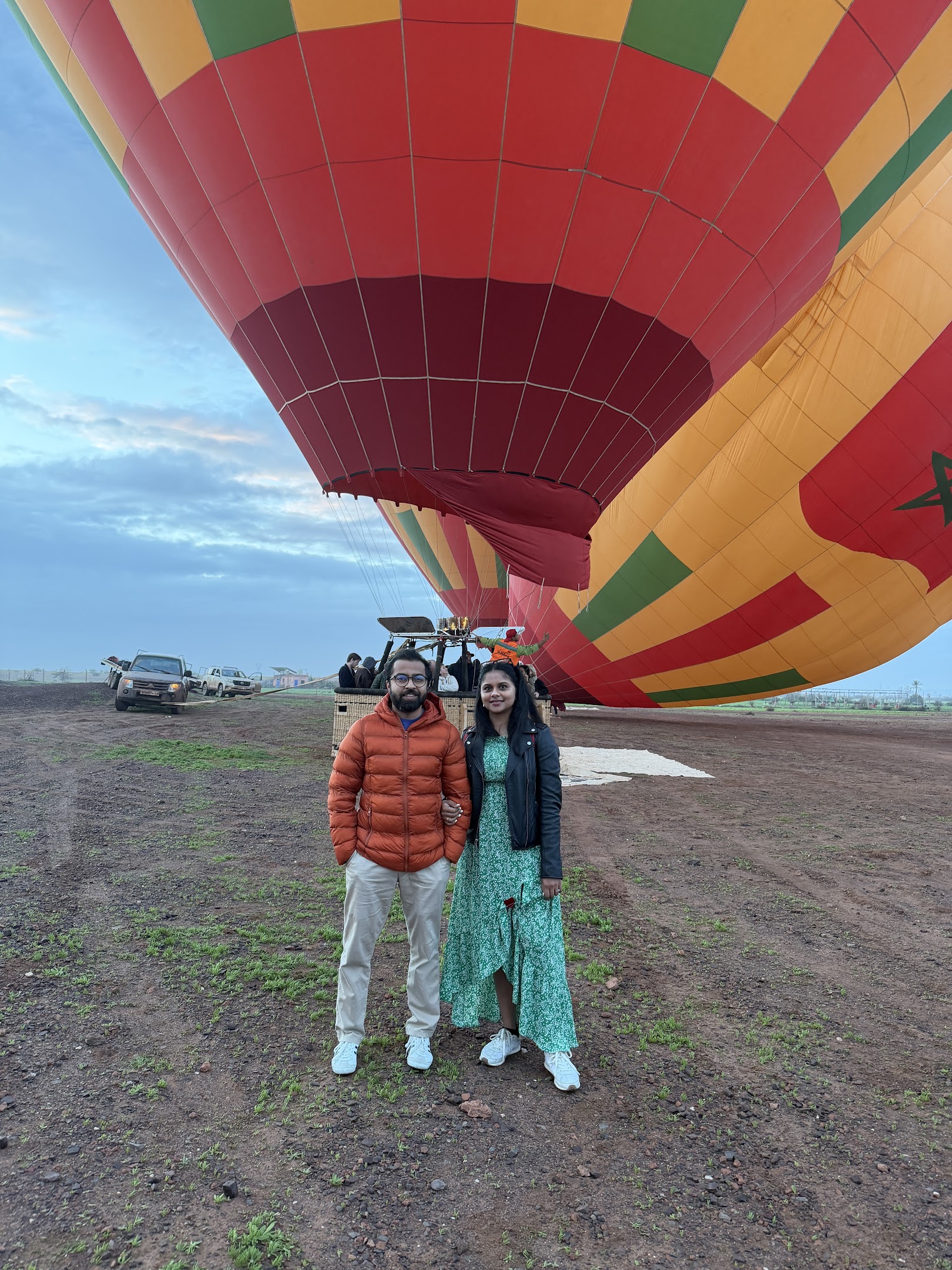 Hot air balloon in Morocco